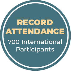 Demographics - Record Attendance - 700 International Participants